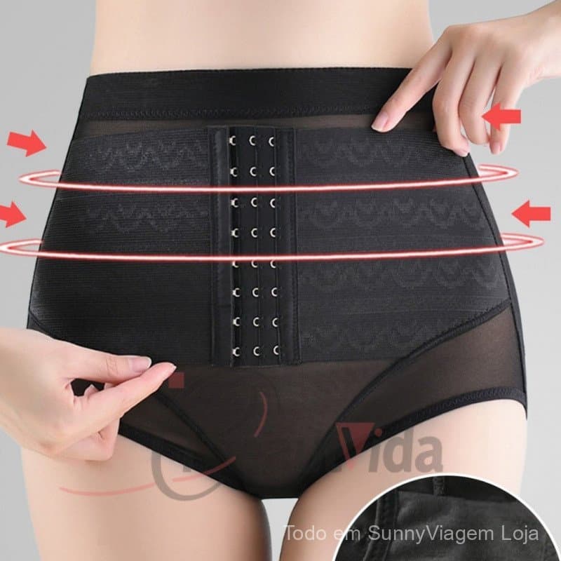 Novo Pós-Parto plus size Cintura Alta , Roupa Íntima Triangular Sem Costura Para Modelagem Corporal Feminina , Levantame