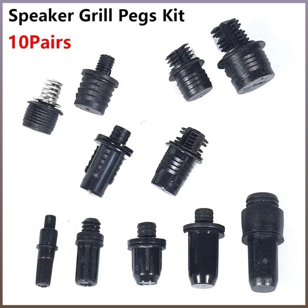 10 Pares De Kit De Pinos Para Grelha De Alto-Falante , Clipe De Parafuso , Fivelas De Áudio DIY Cobertura De P