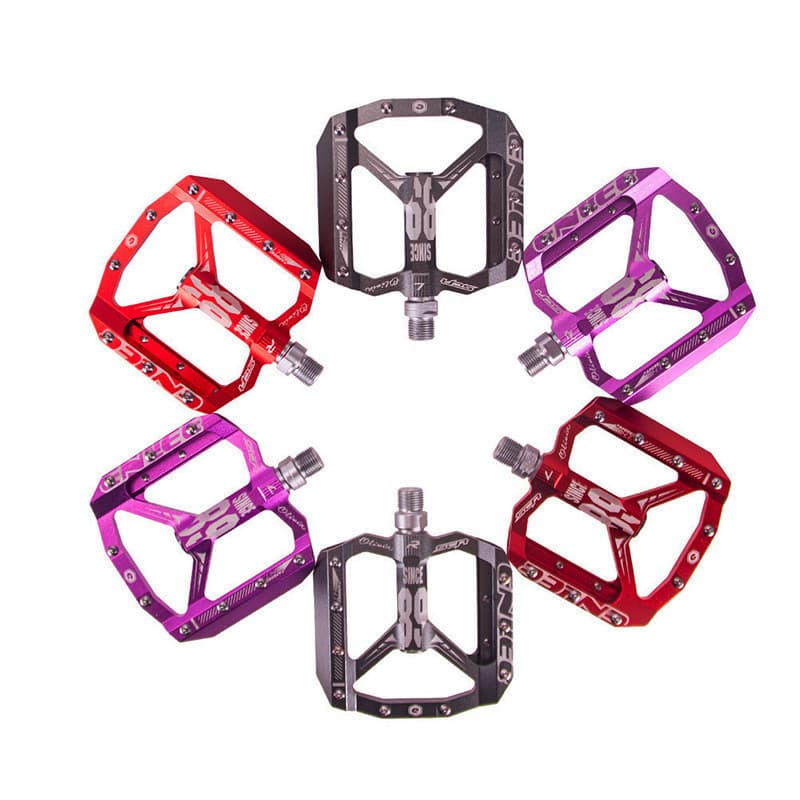 Enlee pedal de bicicleta Mountain Bike pedal plano largo confortável pedal de liga de alumínio rolamento UD