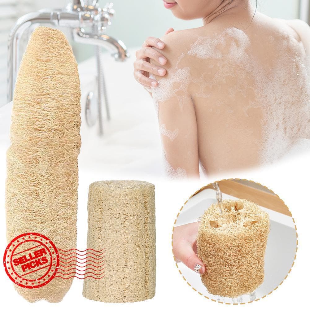 Natural Bucha Orgânica Chuveiro Esponja Esfoliante Banho Corpo Loufa Purificador G1I1