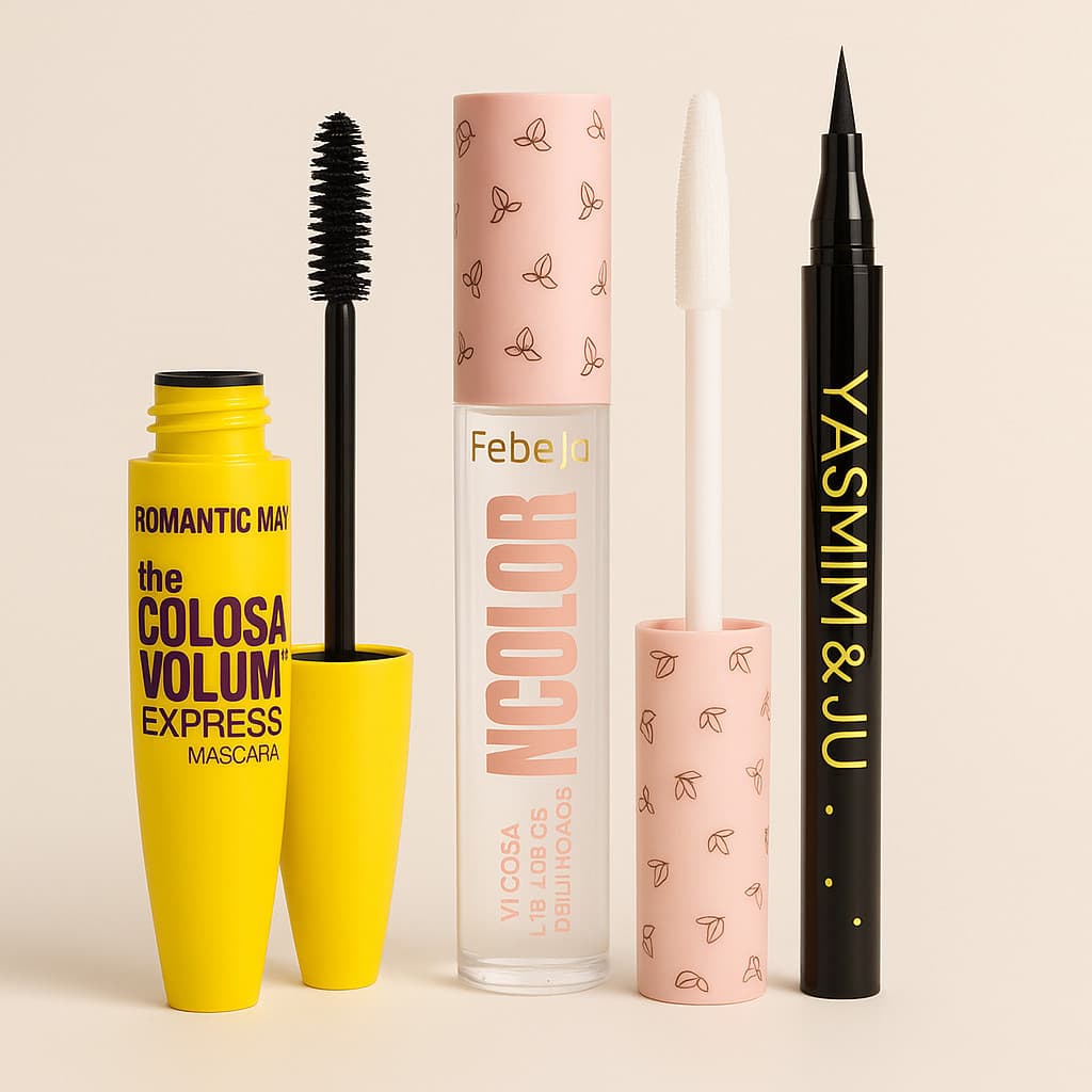 Kit Máscara de Cílios Volume Express + Máscara Incolor Cílios e Sobrancelha + Caneta Delineadora