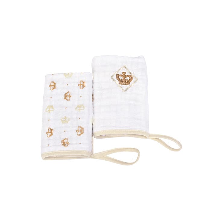 Pano de Boca Fralda Bebe Soft Babete Kit 2 Un. Grossa, Macia e Muito Absorvente, Minasrey Rei. Encantado