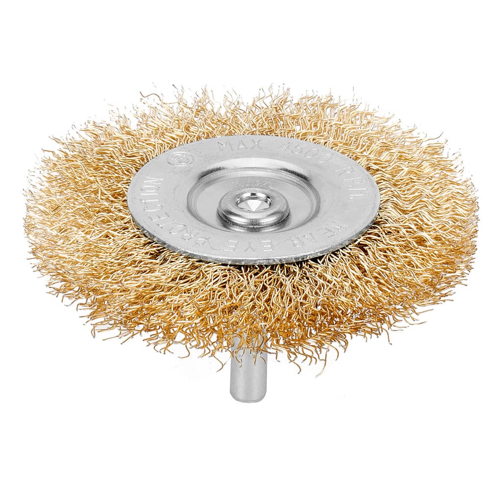 ESCOVA CIRCULAR LATONADA, HASTE 6MM, 60MM, 1PC // MTX
