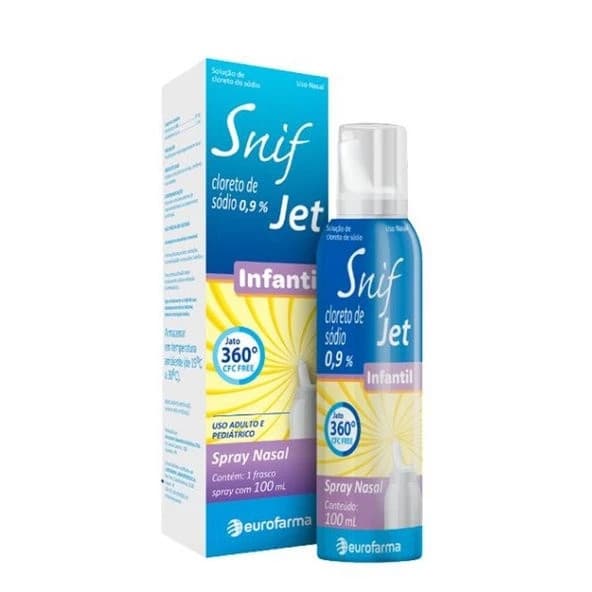 Spray Nasal Snif Jet Infantil Solução 0,9% 100ml