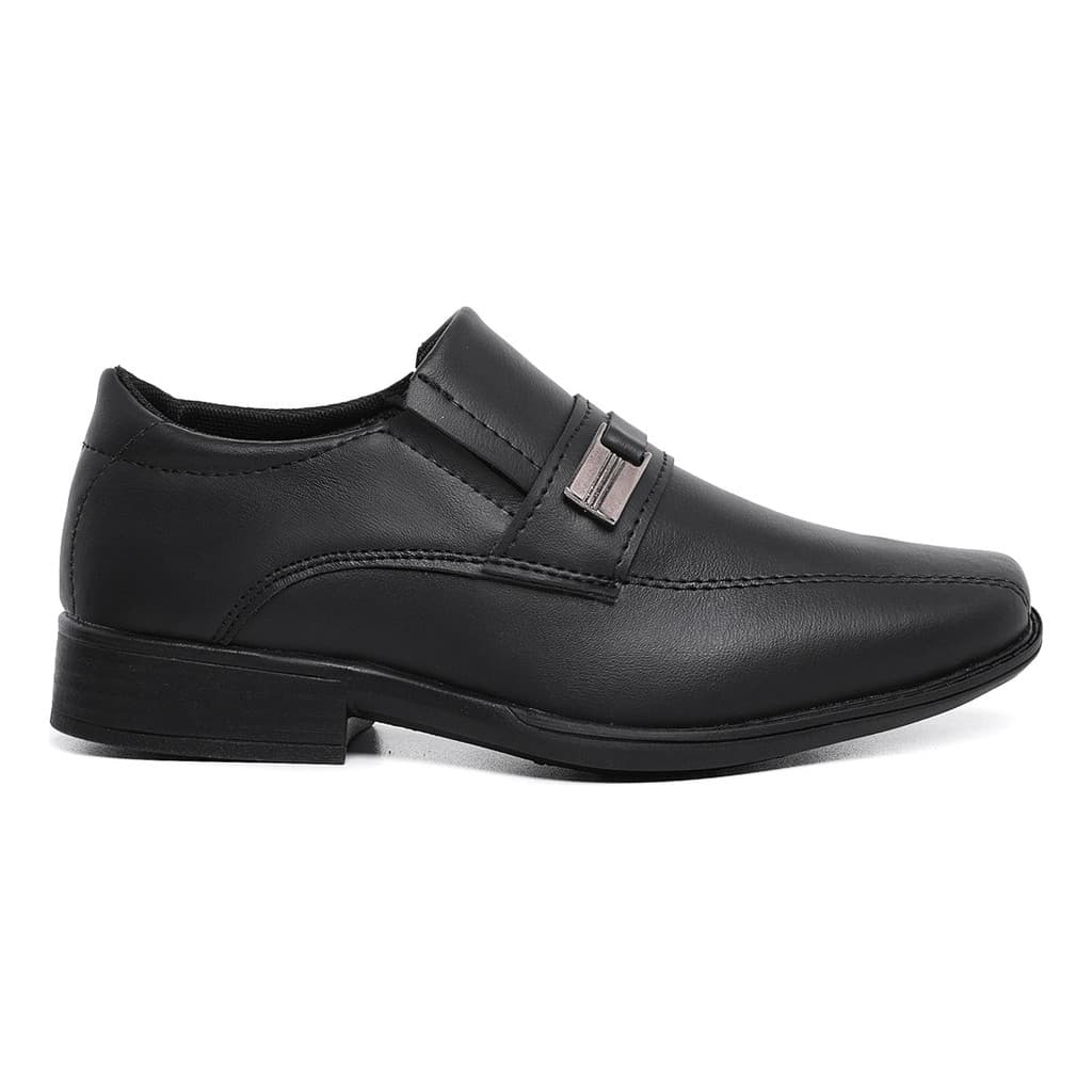 Sapato Social Infantil Clássico Daminho Mocassim Preto