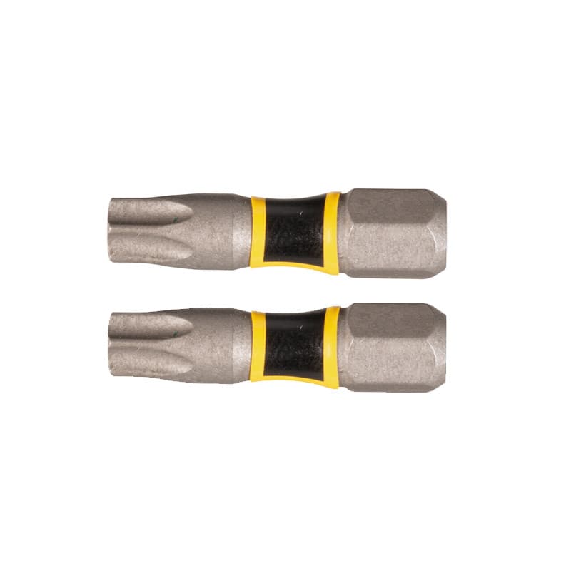 Pacote c 2 Pecas Bits Torx De Torcao T25 X 25mm Impact Premier Makita E-03224