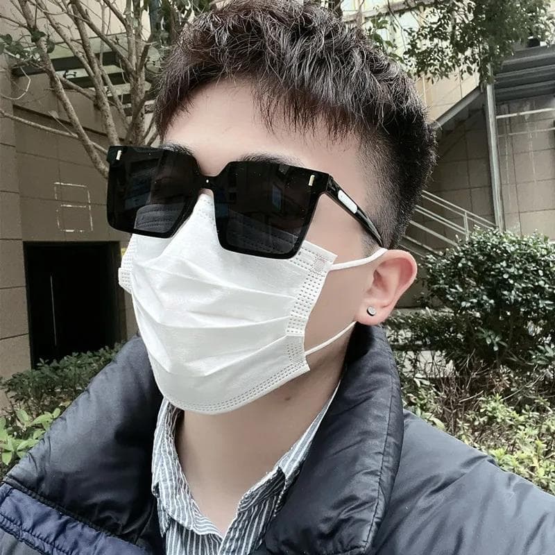 Óculos de sol quadrados masculino 2022 novo estilo na moda condução dedicado Anti-UV óculos de sol feminino High-End ins
