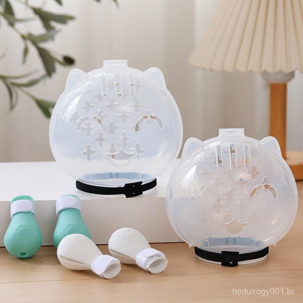 Focinho De Gato Transparente-Capa Respirável Para Boca De Animal De Estimação Prevenção De Mordidas , Banho , Viagem