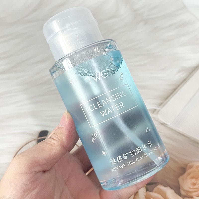 TWG Removedor de maquiagem Mineral para rosto, limpeza suave, olhos, lábios, rosto, três em um, tipo Push, removedor de