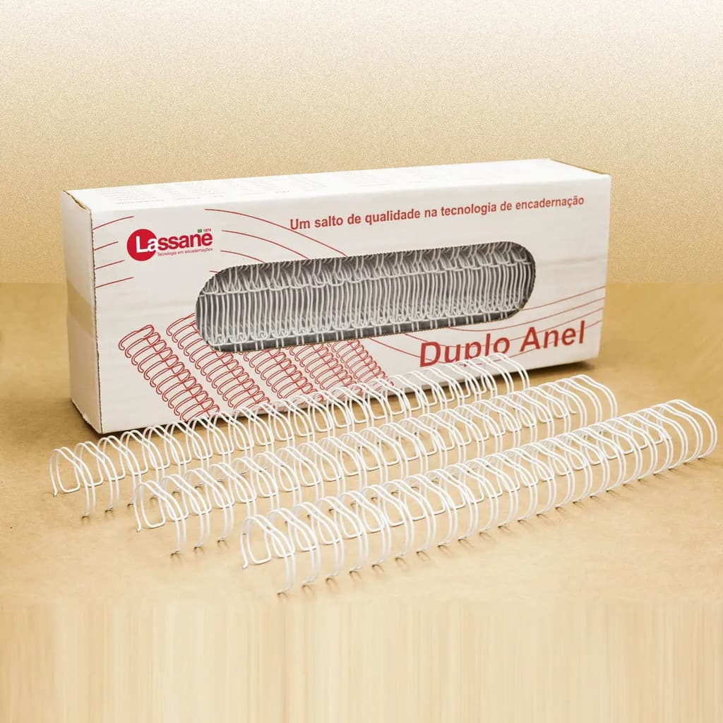 Wire-o Branco 5/8 Para Encadernação A4 120 Folhas 2x1 Caixa 50 Unidades LASSANE