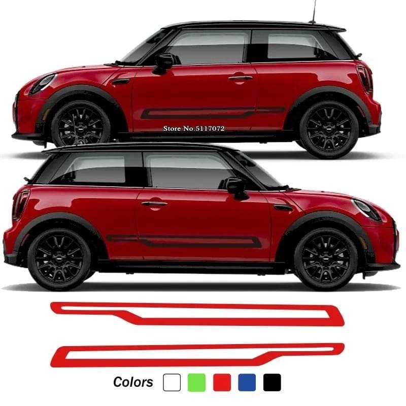 Decalques Do Carro Linha De Rally Capô Motor Capa Listras Laterais Adesivo Para MINI John Cooper S F55 F56 F57 JCW 2021