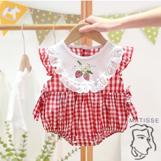 Macacão infantil recém-nascido verão estilo fino bebê menina pequena princesa roupas de verão Super fofo