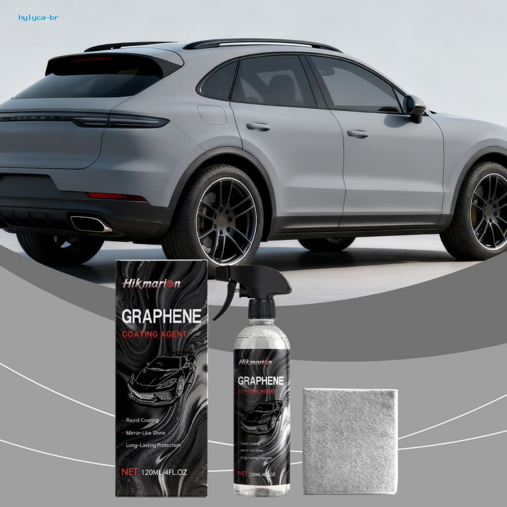 Aplicação Revestimento De Carro 120ml , Intensificador De Brilho De Tinta De Secagem Rápida , Fórmula Avançada De Grafen