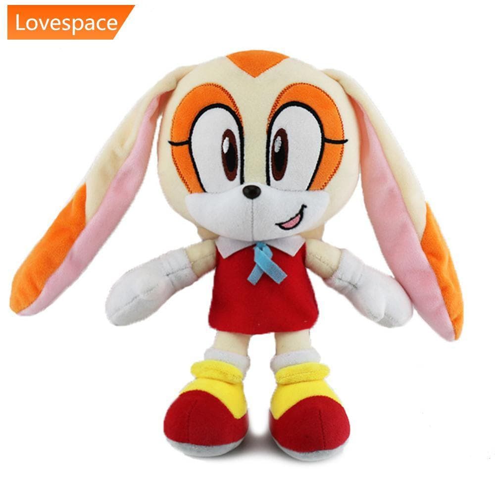 LS-STORE 25cm Sonic Brinquedo De Pelúcia Boneca Macio Aniversário Das Crianças Presente De Natal Decoração Adereços I2X3