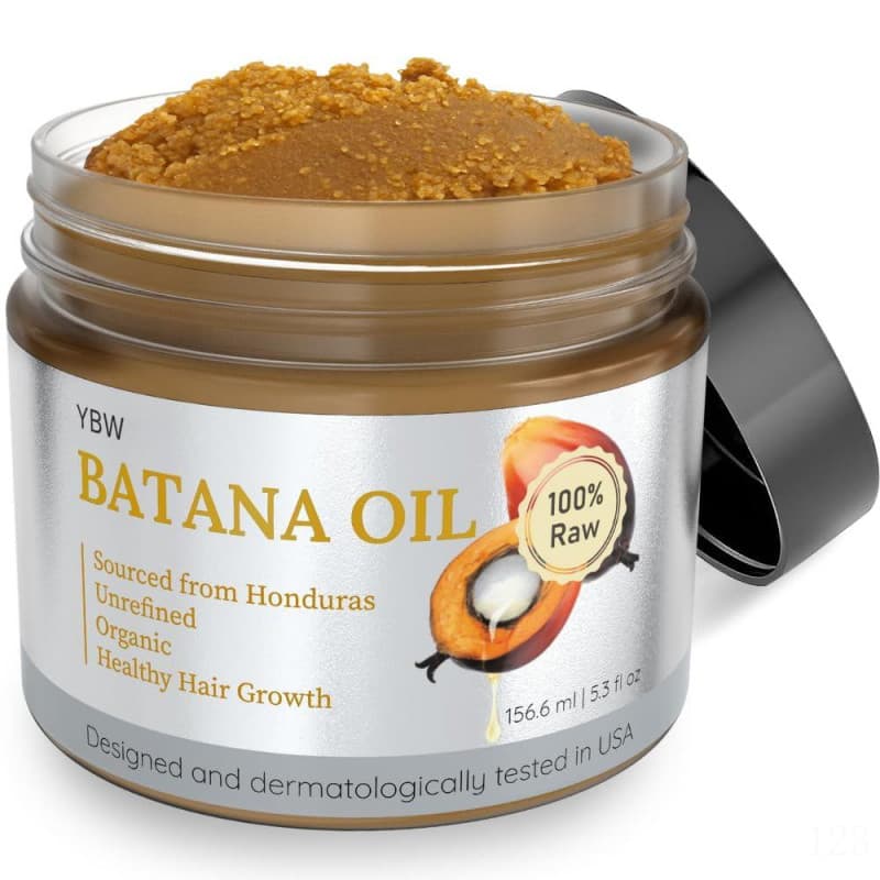 YBWBatanaOilforHairGrowthDr.SebiOrganic, um óleo de Batana 100% natural e puro de Honduras, melhora a espessura do cabel