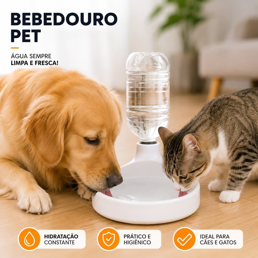 Bebedouro Automatico Pet Inteligente Dosador Fonte De Água Cães E Gatos