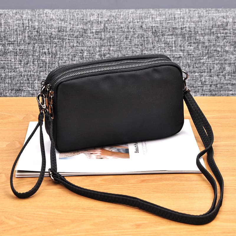 Oxford pano mensageiro saco Multi-camada simples saco do telefone móvel portátil pequeno leve Casual náilon coleta de di