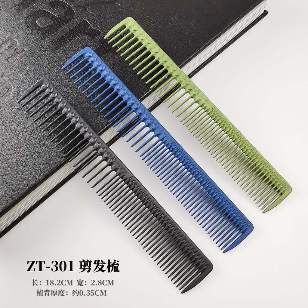 Taiwan Fawei ganso ZT-301 profissional pequeno dente largo Anti-estático pente de corte de cabelo pente de corte de cabe