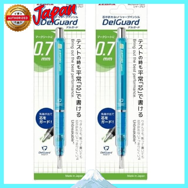 Zebra lápis mecânico Delguard 0,7mm azul brilhante P-MAB85-N2-BRB