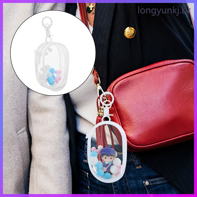 🧂 1Conjunto Bolsa Transparente PVC Para Exposição E Armazenamento Colorida