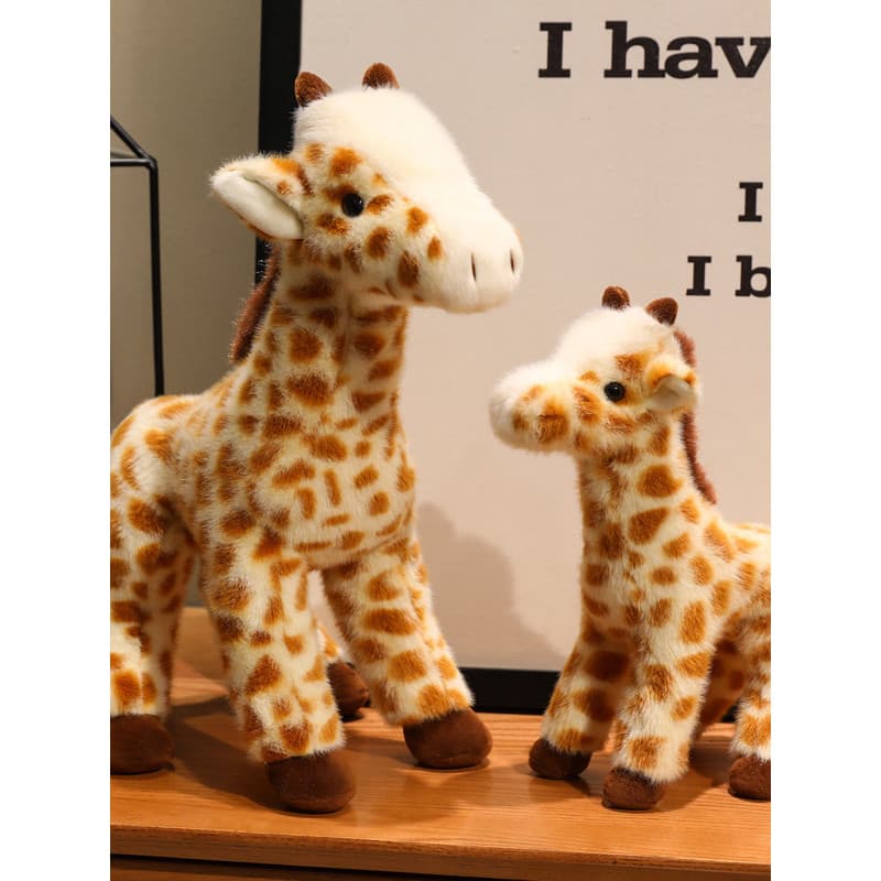 Simulação girafa boneca Animal brinquedo de pelúcia cervos entrada decoração para casa todo o caminho seguro fotografia