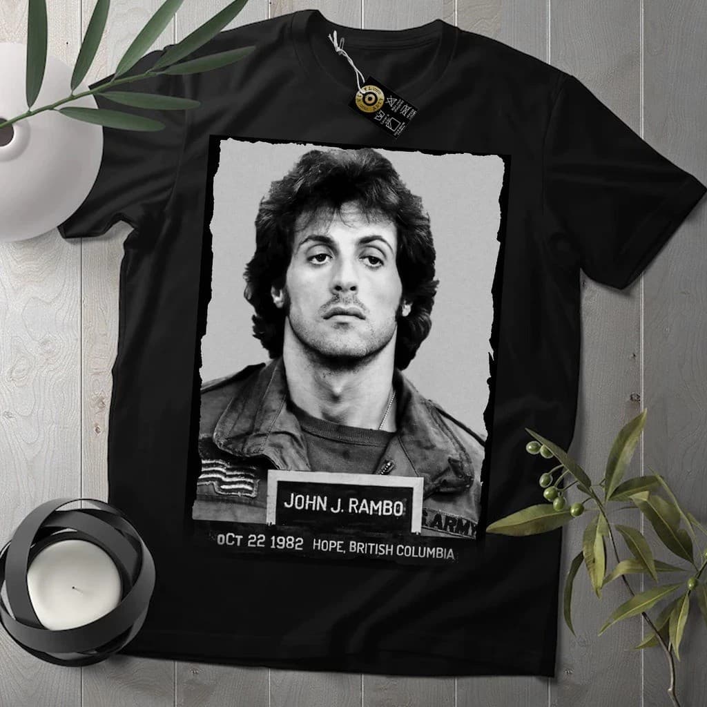 Camiseta Camisa John Rambo - Sylvester Stallone camisa 100% algodão