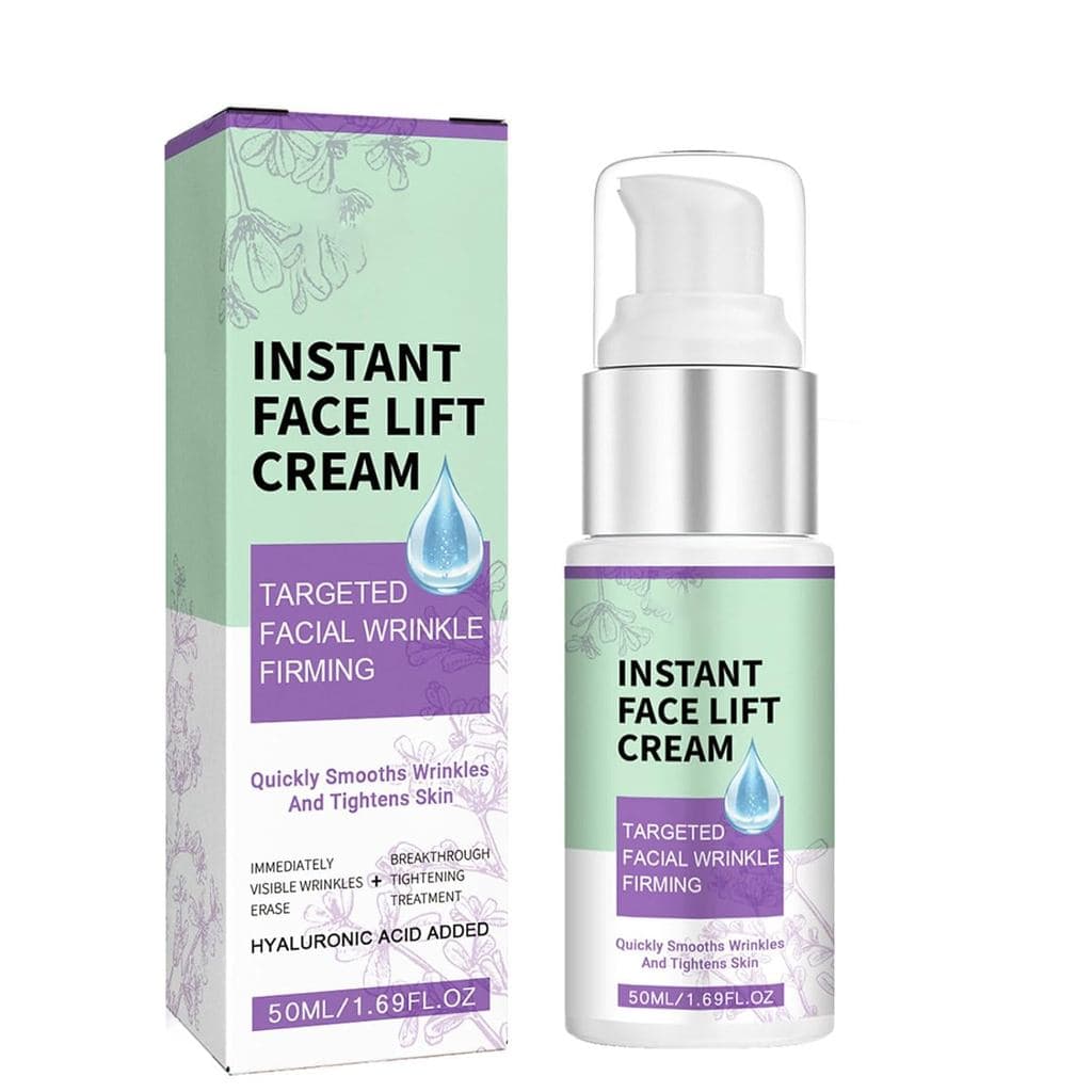 Creme para Lifting Facial Instantâneo, Removedor de Rugas Instantâneo com Colágeno e Ácido Hialurônico para Rugas e Pele