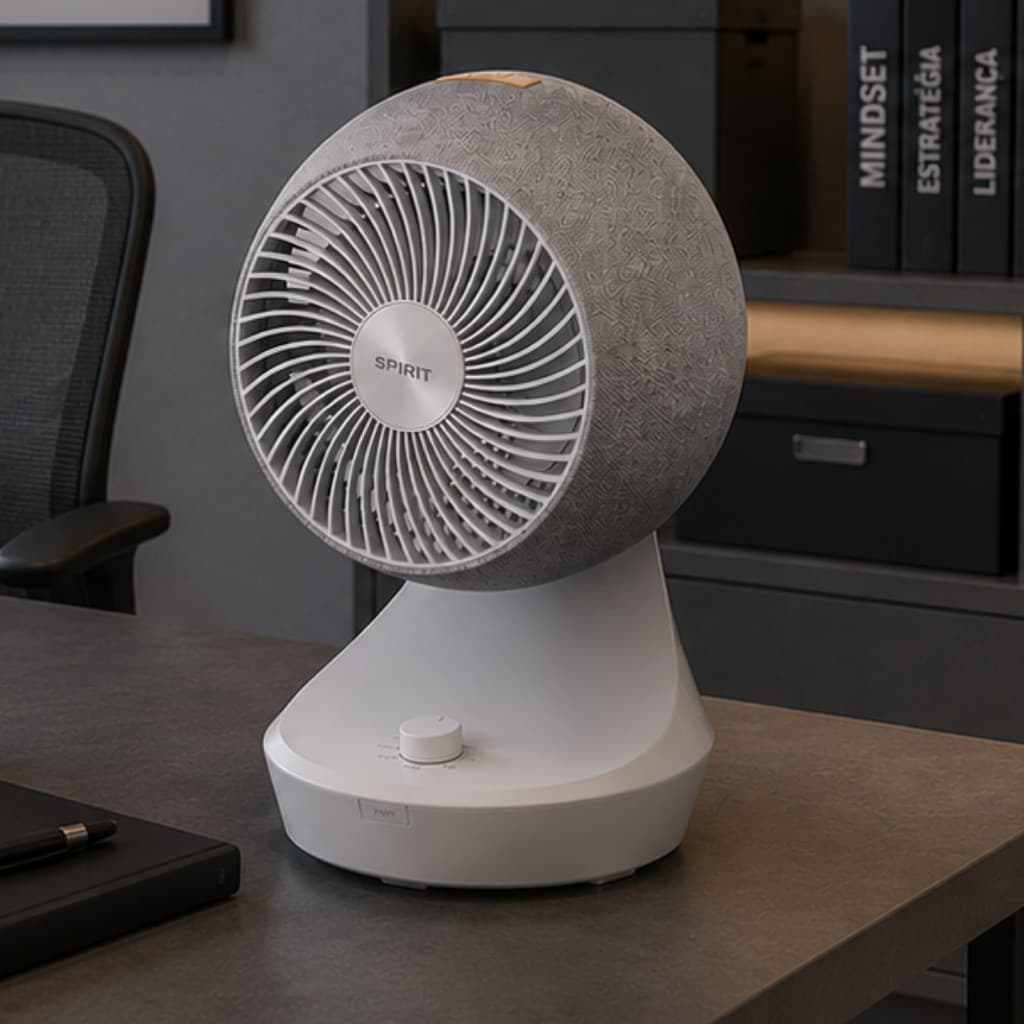 Circulador Para Escritório Orbit Spirit Branco Cinza 127v