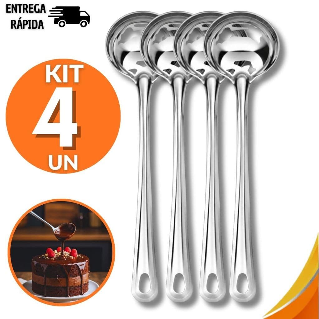 Conjunto Mini Concha Inox Concha Pequena 16,8Cm Sobremesa Molhos Buffet Festas Canjica Aço Inoxidável Bolos Utensílios
