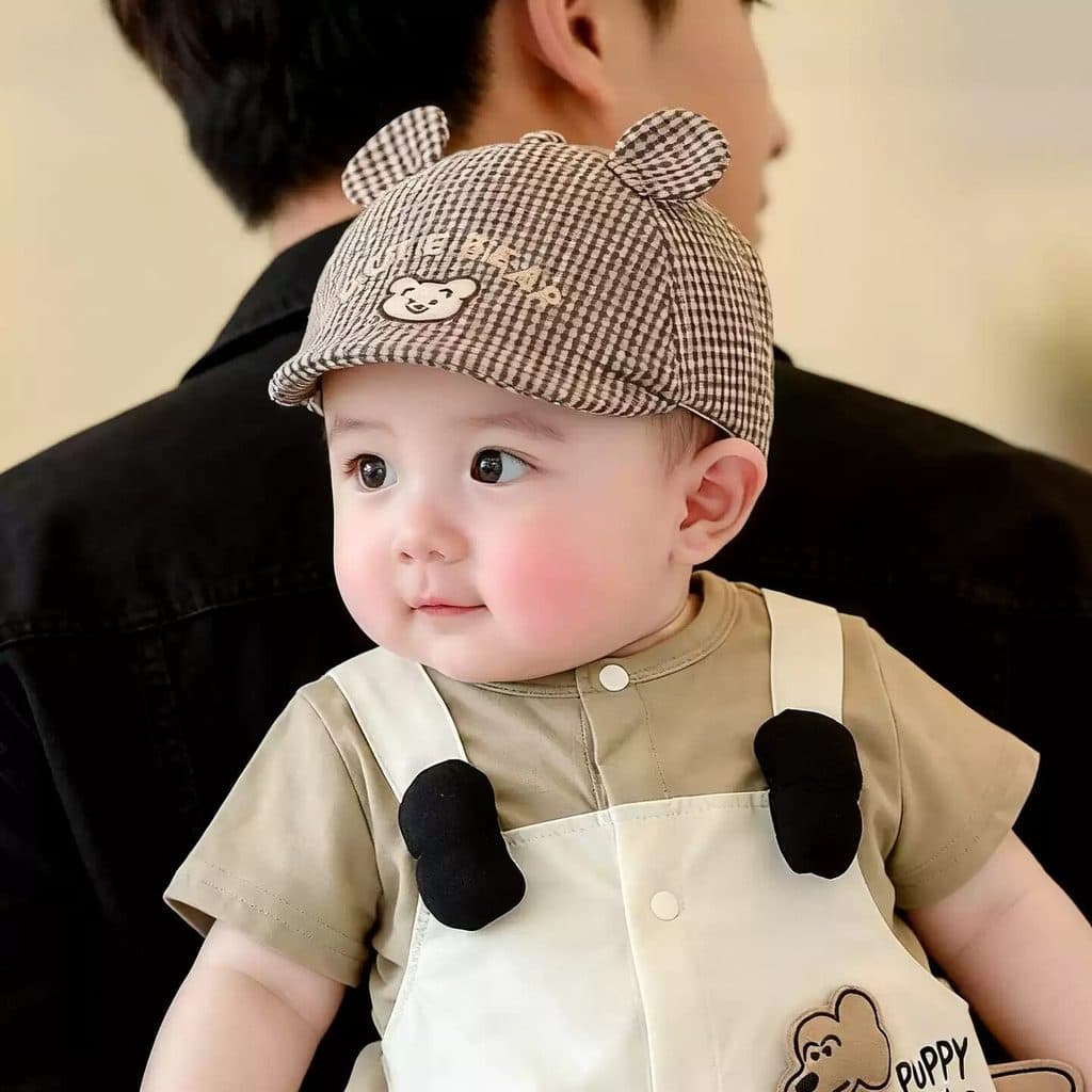 Chapéu de bebê primavera outono estilo fino bebê boné de pico estilo ocidental boina bonito chapéu de sol bebê protetor