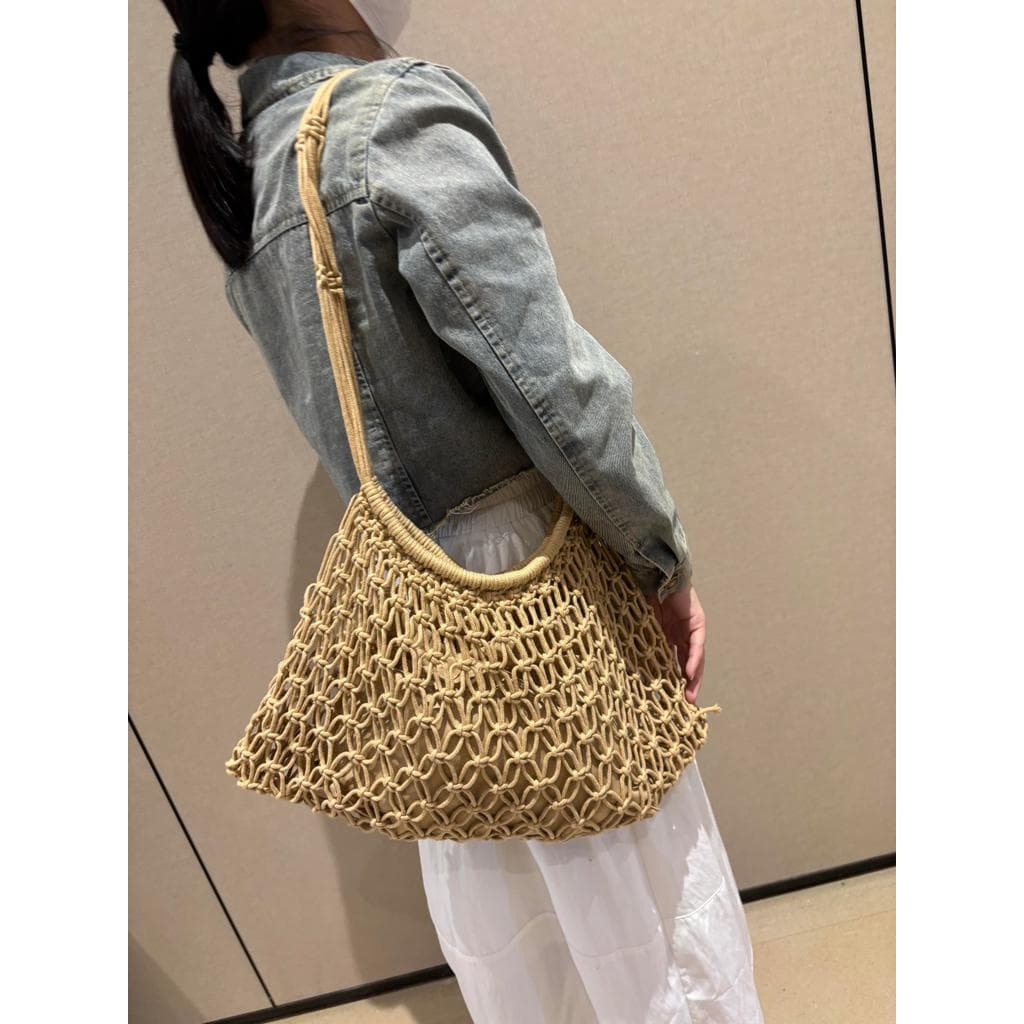 Bolsa de tecido oca Super quente Popular deste ano Bolsa mensageiro de ombro de grande capacidade Simples All-Match Féri