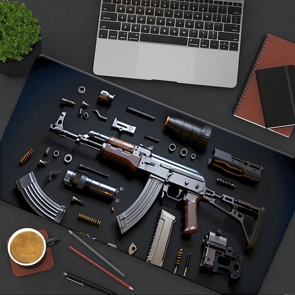 Mouse Pad De Soldado Militar Antiderrapante E Resistente Ao Desgaste Para Jogadores , Laptops PCs De Escritório 30 * 80