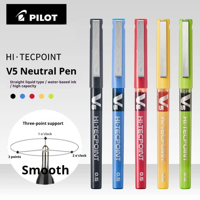 Caneta De Gel BXC V5 Hi-Tecpoint Sistema De Cartucho Recarregável Tinta Líquida Esferográfica Com Ponta De 0.5 Mm