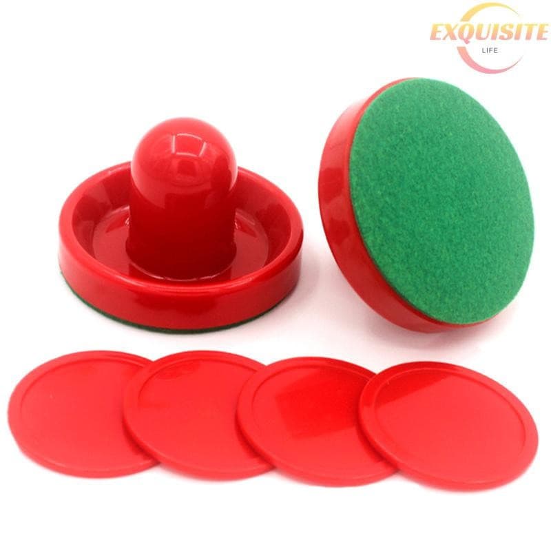 [EL] 8 Pçs/Set Plástico Padrão 60MM Strikers Air Hockey Pushers E Discos Substituição Para Mesas De Jogo Goleiros Acessó