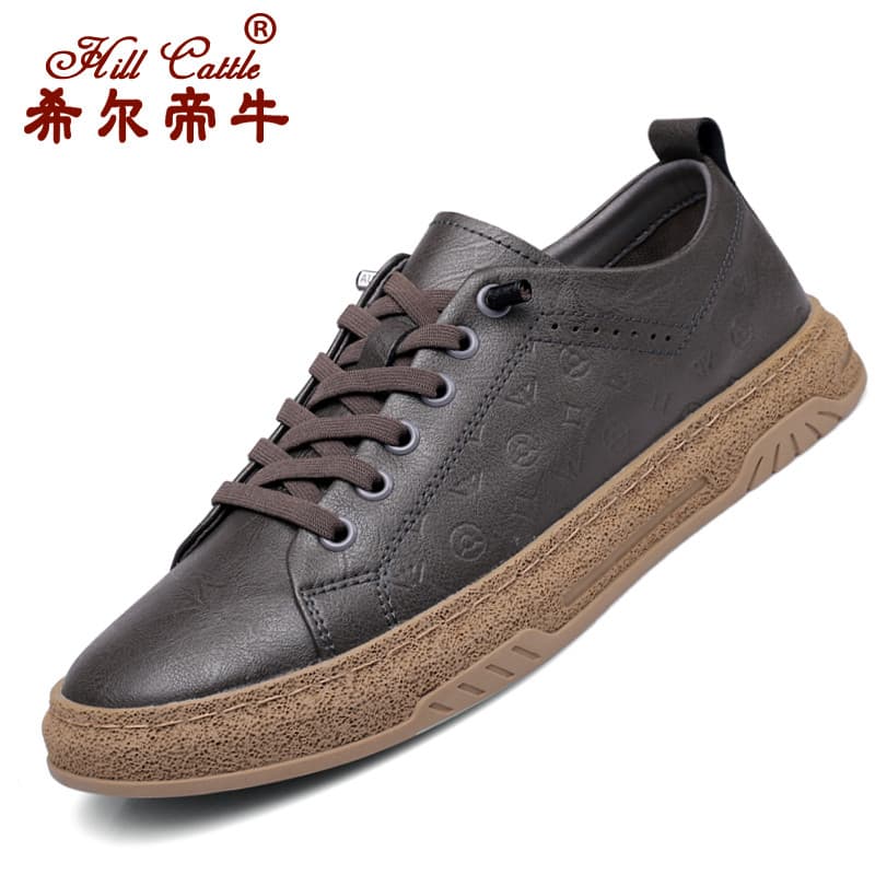 Tênis respirável de verão masculino sapatos casuais de couro masculino sola on-line couro genuíno dedo do pé redondo sap