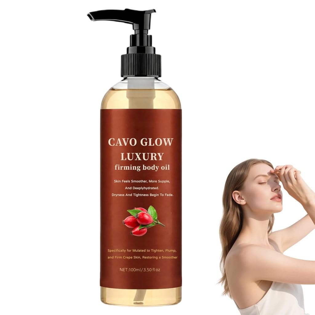Óleo Corporal Cavo Glow, Óleo Corporal de Luxo Cavo Glow, Óleo Firmador Corporal para Pele Crepe, Óleo Corporal Pós-Banh