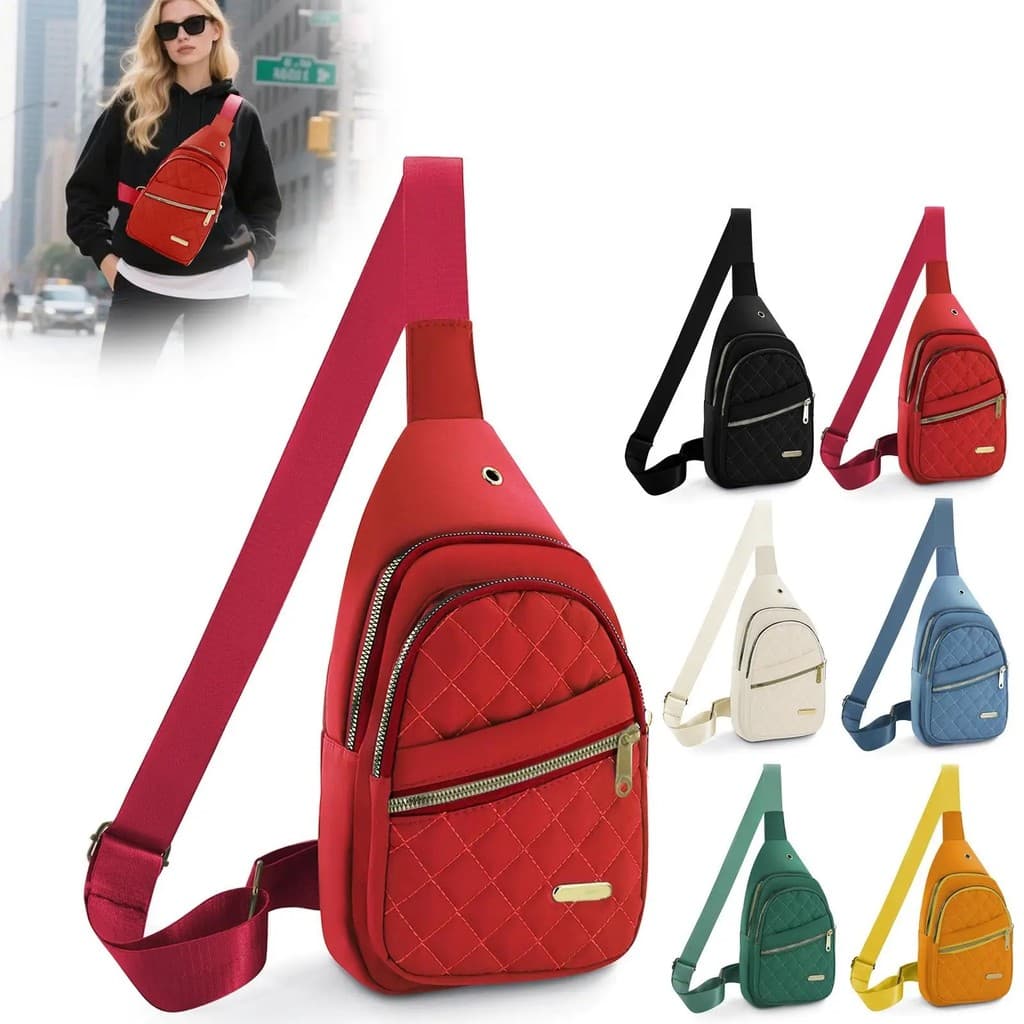 Mochilas Transversais allBakpack para Mulheres, Bolsa de Peito, Bolsa Transversal, Pochete para Atividades ao Ar Livre,