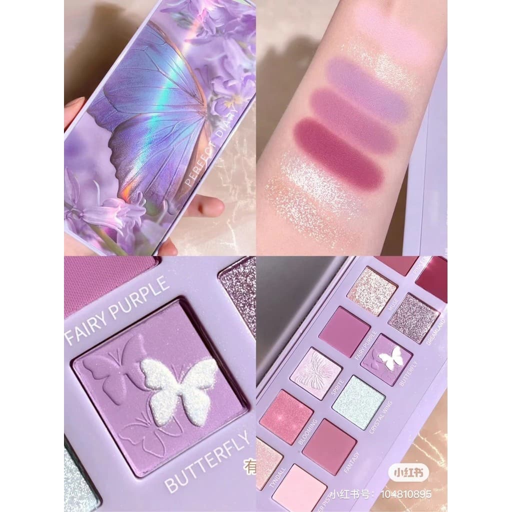 Diário perfeito rei conjunta Animal paleta de sombra borboleta paleta fosco piscando raposa vermelha paleta natal limita