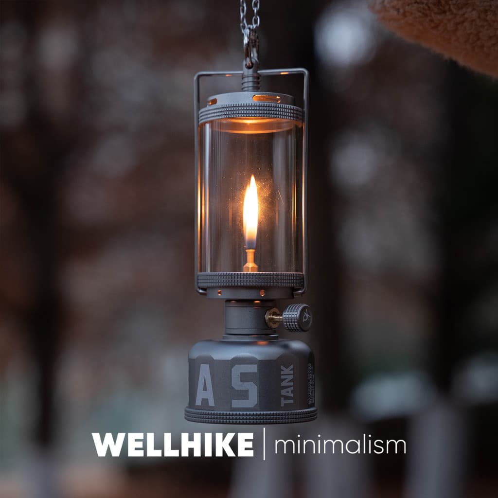WELLHIKE Haoyue gás pendurado luz atmosfera do feriado portátil à prova de vento acampamento gás restaurante tanque gás