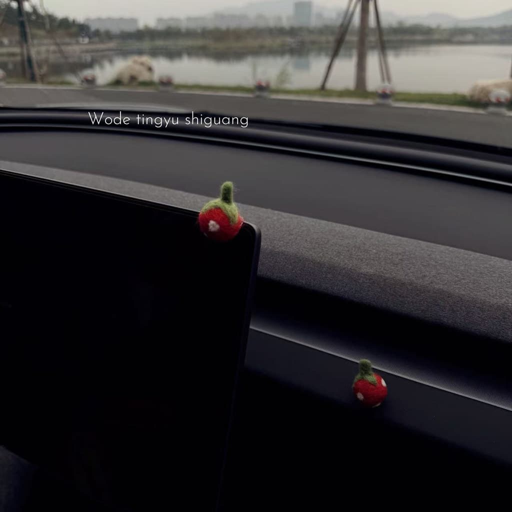 Pequeno pequeno abacaxi gancho do carro linha dianteira do carro multifuncional gancho pegajoso bonito armazenamento de