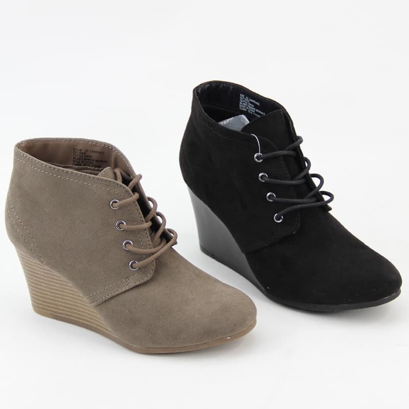 Comércio exterior europeu americano pedido Original botas femininas de tamanho grande botas de tornozelo salto cunha sap