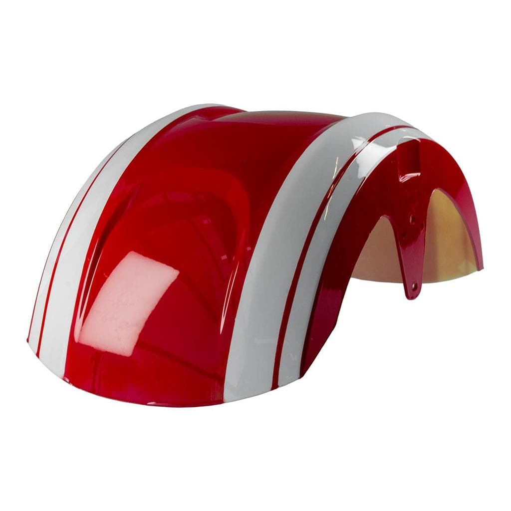 Paralama Dianteiro WeHawk para Scooter Elétrica X16 Vermelho /Faixa Branca