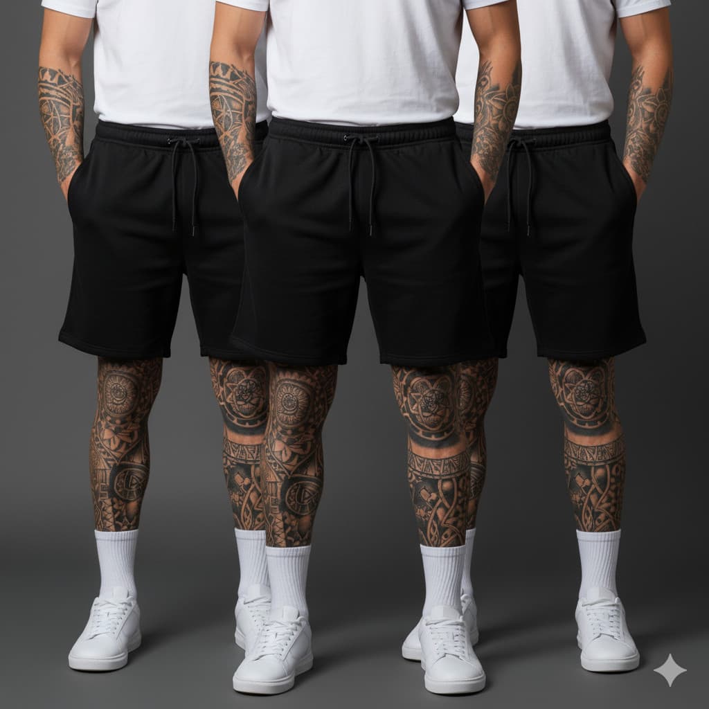 Kit 3 Bermudas Moletom Premium – Leve, Macia e Moderna
