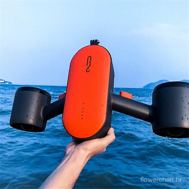 Equipamento de mergulho com hélice subaquática, Motor duplo, bateria embutida, iluminação subaquática, Interface de foto