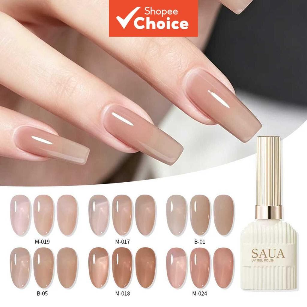 Esmalte de unha nude transparente, gel de beleza para peles sensíveis à água, novo esmalte de unha nude em gel tipo