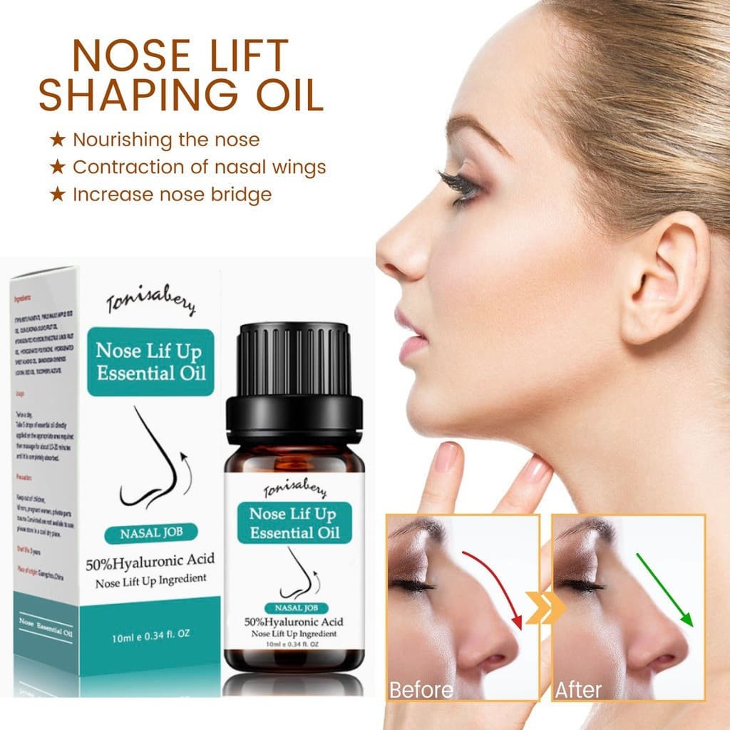 Óleo para Elevação Nasal e Rinoplastia, Aumento da Altura do Osso Nasal, Cuidado Natural Puro, Redução e Afinamento 3815