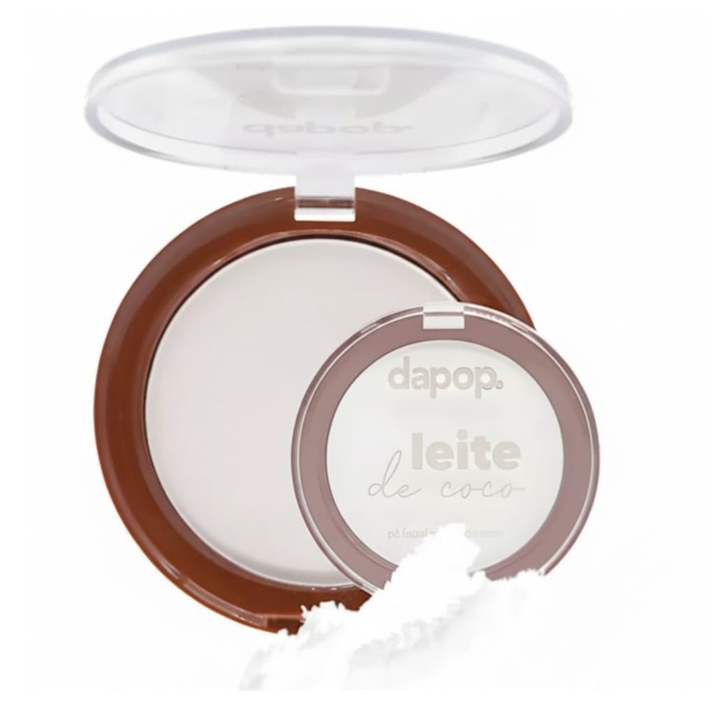 Pó Compacto Facial Translucido Matte Leite De Coco Dapop