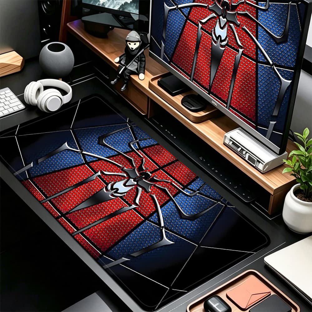 Grande Jogo Mouse Pad Antiderrapante 80X30 CM Impressões Personalizadas Mousepad Borda Costurada Homem-Aranha KK