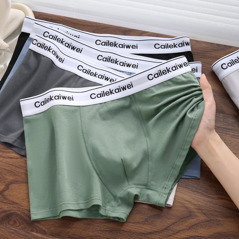 Cuecas boxer 100% algodão para homens, cuecas boxer antibacterianas de algodão puro para homens, cuecas boxer respirávei