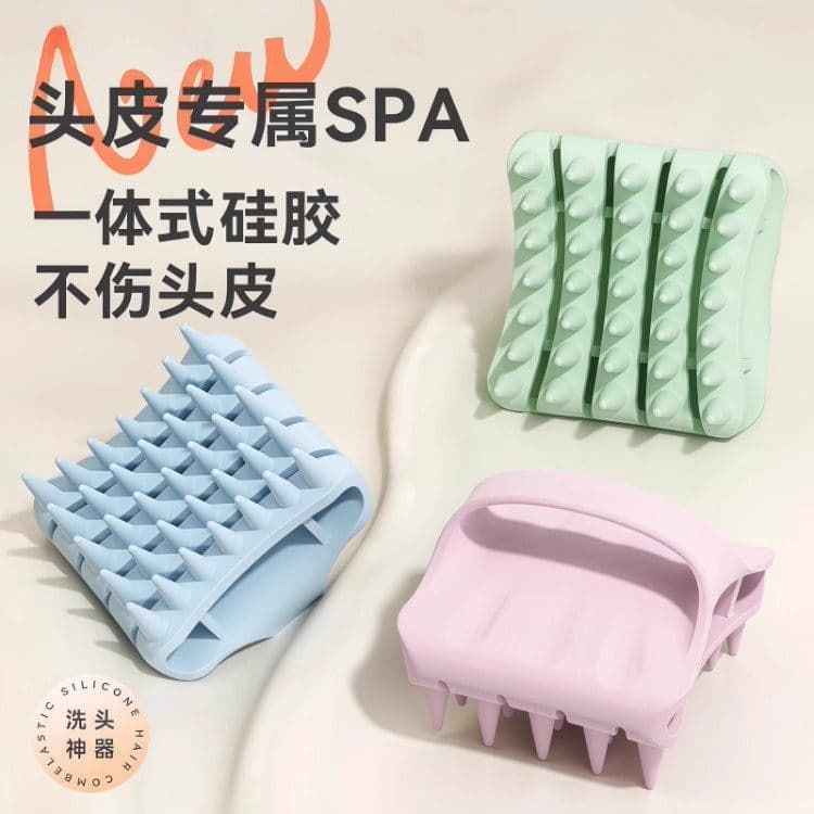 Shampoo massagem pente masculino feminino couro cabeludo shampoo escova não machuca o cabelo limpeza profunda Anti-cocei